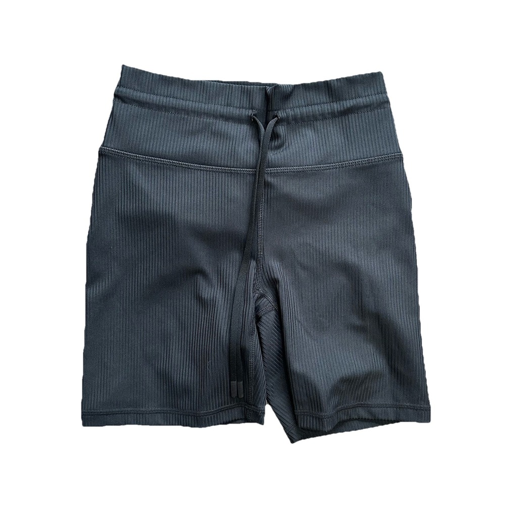 Fabletics Oasis Rib High-Waisted‎ 6" Short Black XS